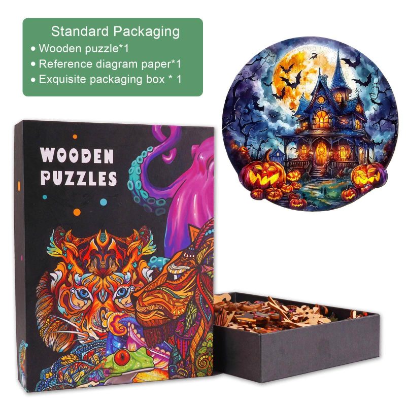 Halloween Pumpkin-2 Wooden Jigsaw Puzzle