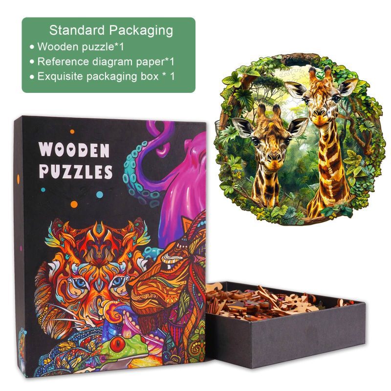 Giraffe-2 Wooden Jigsaw Puzzle - Woodbests