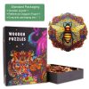 Mandala Bee Wooden Jigsaw Puzzle-Woodbests