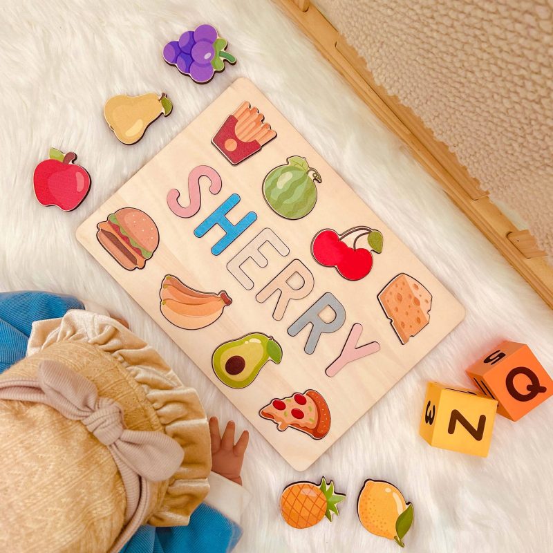 Name Puzzle with Food “SHERRY”