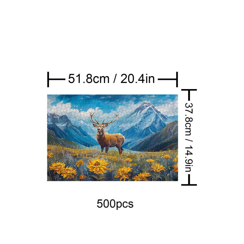 Elk 500 / 1000 Piece Puzzle - Woodbests