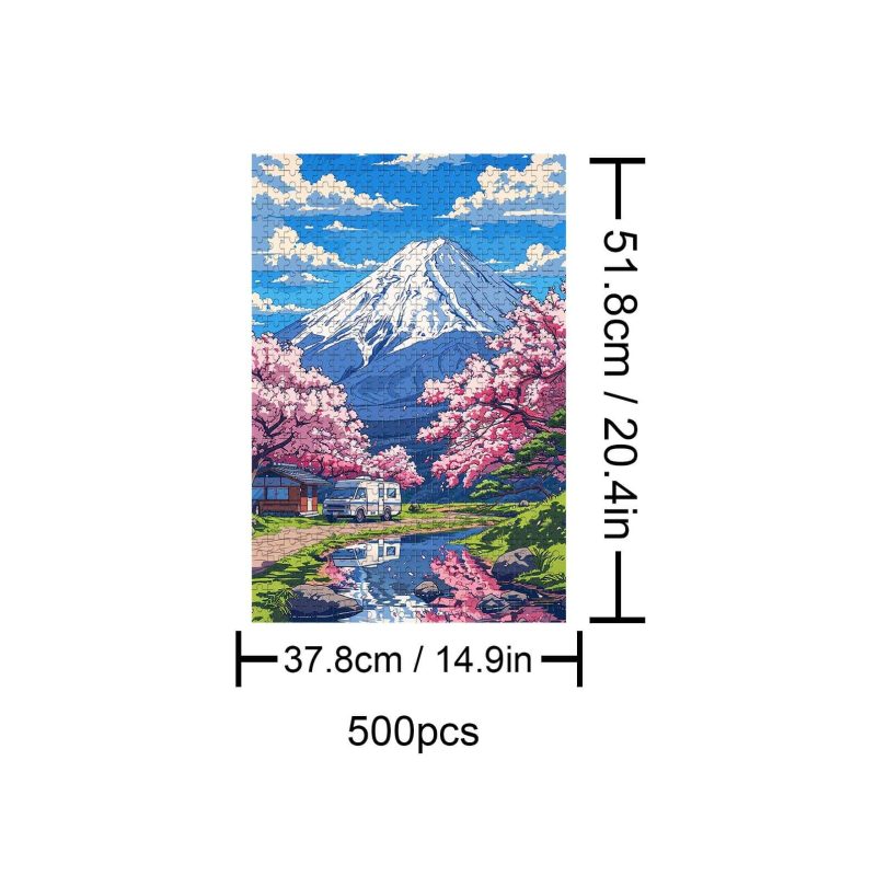 Mount Fuji 500 / 1000 Piece Puzzle - Woodbests