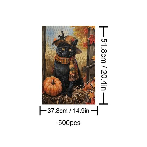 Mr. Cat 500 / 1000 Piece Puzzle - Woodbests