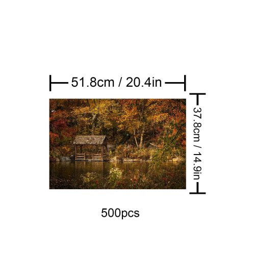 Autumn Lakeside 500 / 1000 Piece Puzzle - Woodbests