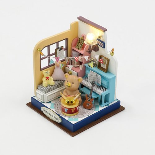 Mini House - DIY Dollhouse Kit,3D Wooden Puzzle - By Woodbests