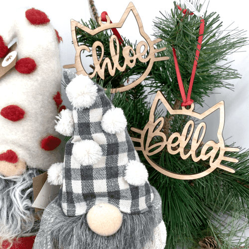 Personalized Dog/Cat Paw Angel Wings Ornament - Woodbests