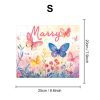 Butterfly in the flowers - Children's Name Custom Wooden Jigsaw Puzzle - By Woodbests