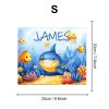 Ocean Friends - Children's Custom Name Wooden Jigsaw Puzzle - By Woodbests