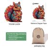 Playful Squirrel Wooden Jigsaw Puzzle-Woodbests