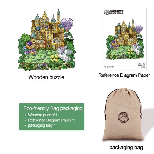 Fairy Tale Castle Wooden Jigsaw Puzzle - Woodbests