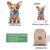 Happy Chihuahua Wooden Jigsaw Puzzle-Woodbests