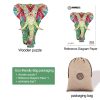 Coloured Elephant Wooden Jigsaw Puzzle - Woodbests