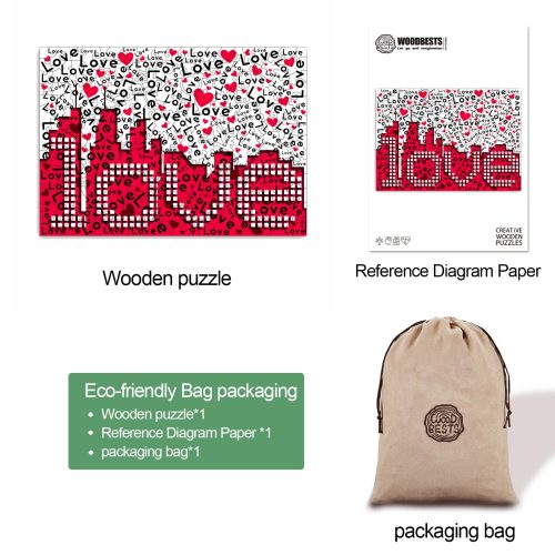 Love Challenge Wooden Jigsaw Puzzle - Woodbests