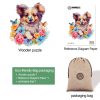 Lovable Puppy-2 Wooden Jigsaw Puzzle-Woodbests