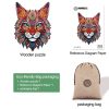 Mysterious Lynx Wooden Jigsaw Puzzle-Woodbests