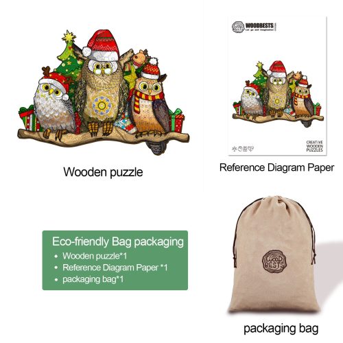 Christmas Party Wooden Jigsaw Puzzle-Woodbests