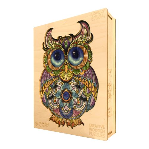 Lovely Owl Wooden Jigsaw Puzzle - Woodbests